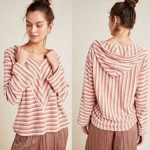 Anthropologie striped chenille hoodie, NWT